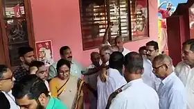 സി സദാനന്ദന്‍ വധശ്രമക്കേസ്: ജയിലിലേക്കു പോവും മുന്‍പ് പ്രതികള്‍ക്ക് സിപിഎമ്മിന്റെ യാത്രയയപ്പ്, പരിപാടിയില്‍ കെ കെ ശൈലജയും