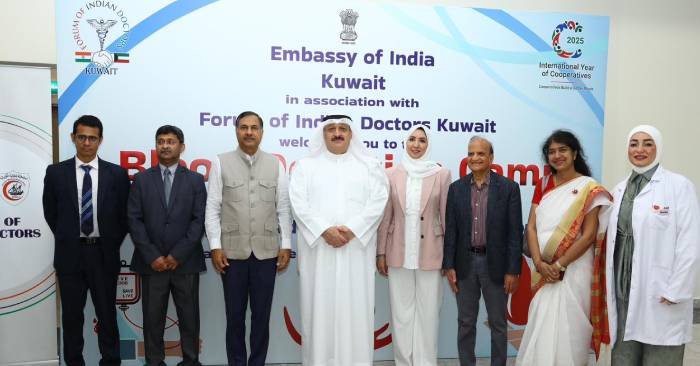 India-Kuwait Community Unites for Blood Donation and Sustainability