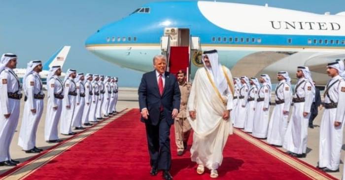 US President Arrives in Qatar, Received by Emir Sheikh Tamim